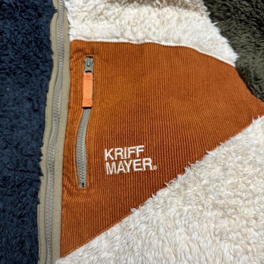 KRIFF MAYER Japan Colorblock Sherpa Fleece Jacket Size: Large - Picture 3 of 10